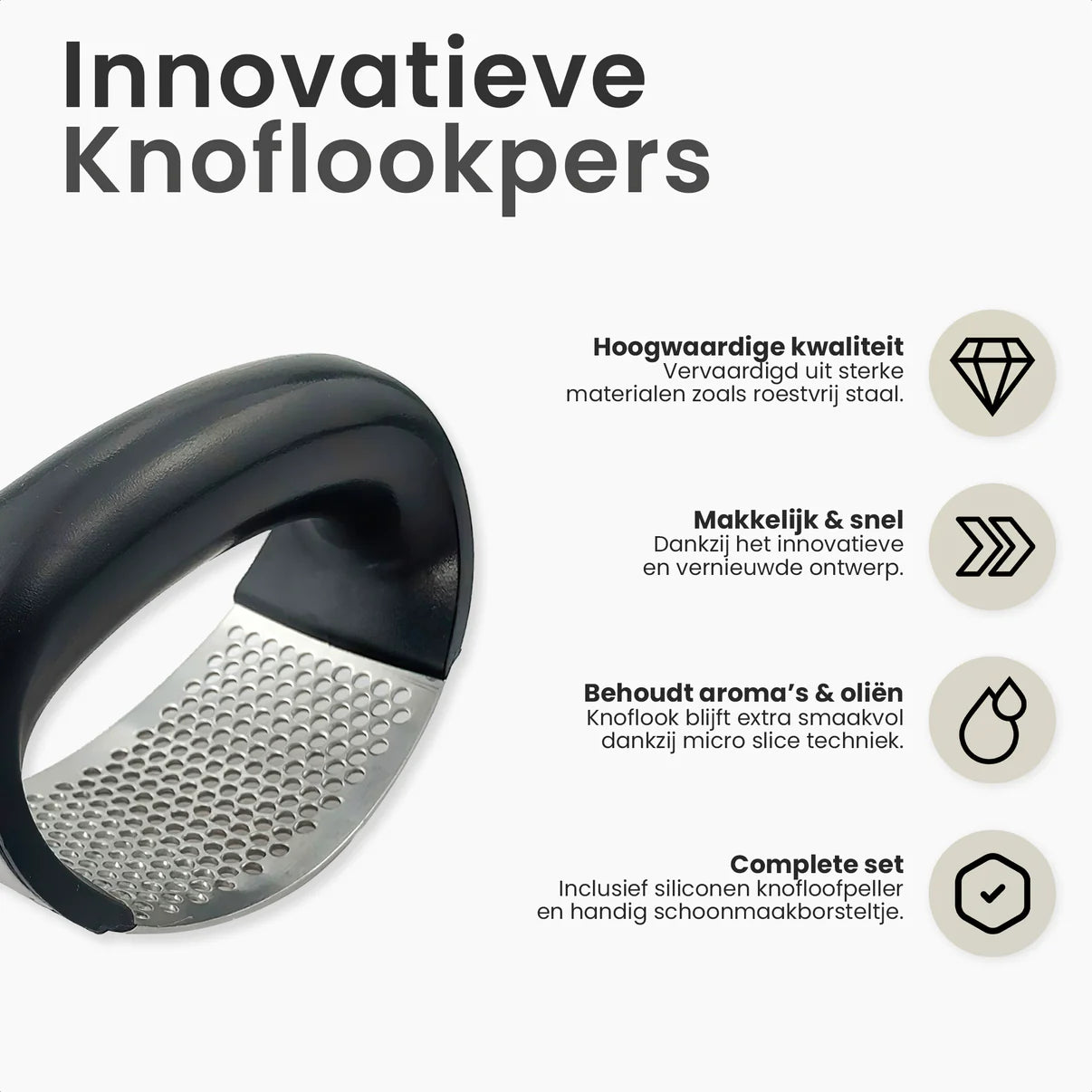 Cuisinly Knoflookpers